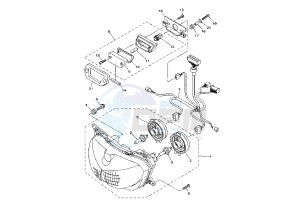 TDM 900 drawing HEADLIGHT