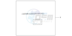 CB1000RA9 UK - (E / ABS MPH) drawing 3D LOGO SILVER