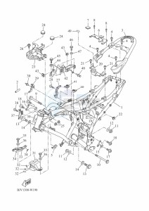 XSR700 MTM690-U (BJW1) drawing FRAME