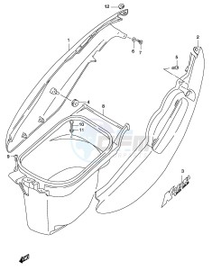 AY50 (P19) katana drawing FRAME COVER (MODEL K2)