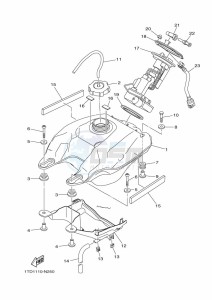 YFZ450R YFZ45YSSK (BW2E) drawing FUEL TANK