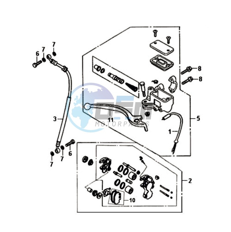 BRAKE CALIPER FOR / BRAKE LEVER / BRAKE LINES