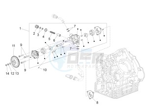 Audace 1400 USA-CND 1380 drawing Oil pump