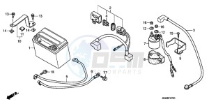 TRX250XB drawing BATTERY