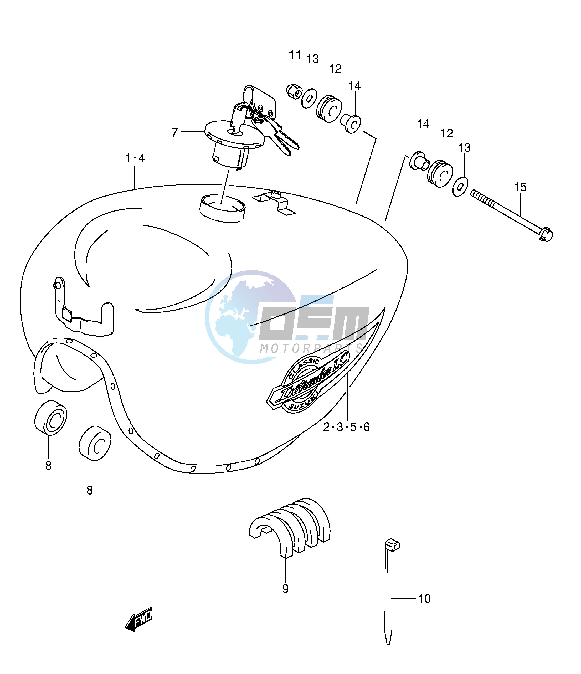 FUEL TANK (MODEL K2 K3 K4)