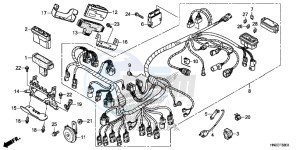 TRX500FAE TRX500FA Europe Direct - (ED) drawing WIRE HARNESS