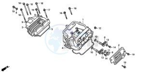 TRX200 FOURTRAX 200 drawing CYLINDER HEAD COVER