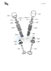 KZ 750 N [SPECTRE] (N1-N2) [SPECTRE] drawing VALVES