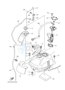 XP500A T-MAX 530 (2PW2) drawing FUEL TANK