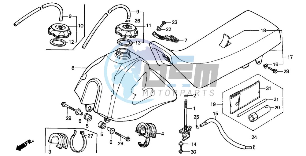 FUEL TANK/SEAT