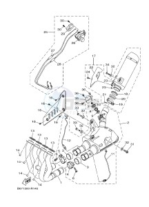 MTN-1000D MT-10 SP MT-10 SP (BW84) drawing EXHAUST