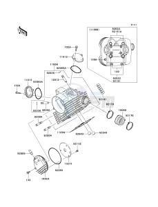 KVF 360 B [PRAIRIE 360] (B1-B3) [PRAIRIE 360] drawing CYLINDER HEAD