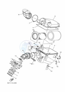 YFM700FWBD YFM70KPHK (B5K9) drawing INTAKE