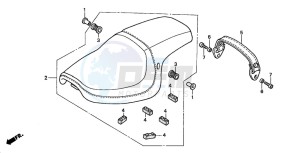 VT750DC SHADOW SPIRIT drawing SEAT