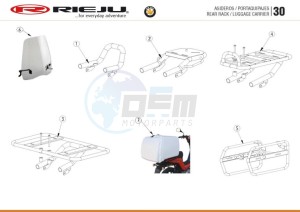 BYE-BIKE-RED 50 drawing SUPPORTS / TOP CASE