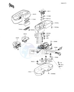 KZ 1000 J (J1-J3) drawing METERS -- KZ1000-J3- - -- CANADA- -