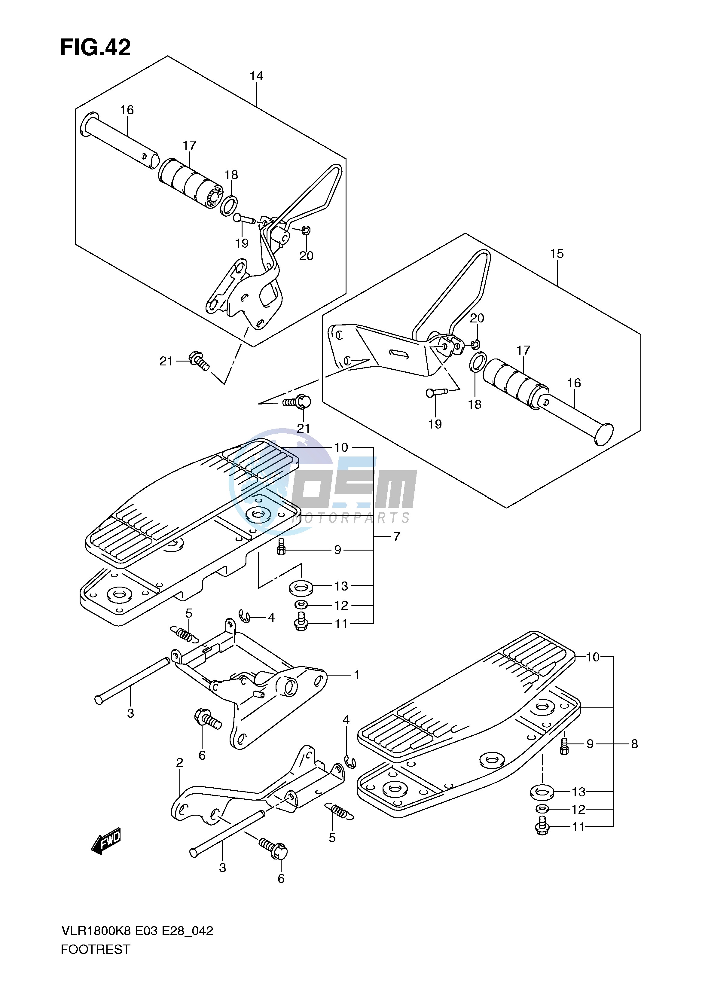 FOOTREST (VLR1800K8 TK8 K9 L0)