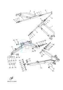 YXZ1000E YXZ10YMXH YXZ1000R EPS (2HCC) drawing REAR ARM