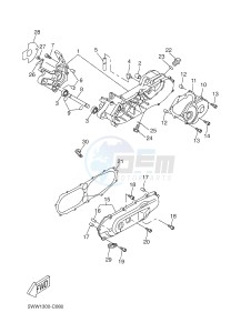 CW50N BOOSTER (2B7L 2B7M) drawing CRANKCASE