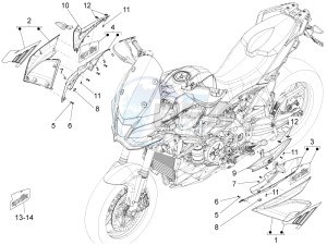 ETV 1200 Caponord Carabinieri drawing Side fairing