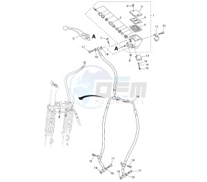 XT Z TENERE 660 drawing FRONT MASTER CYLINDER