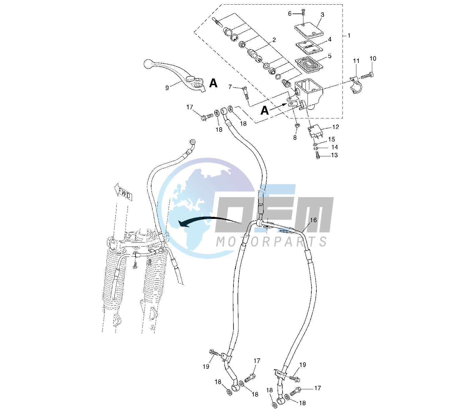 FRONT MASTER CYLINDER