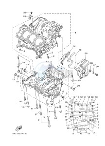 MT09A MT-09 ABS 900 (2DRR) drawing CRANKCASE