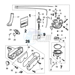 FOX N BN drawing CARBURETTOR