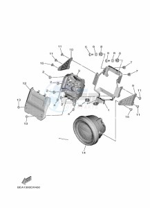 XSR900 MTM890 (BEA7) drawing HEADLIGHT