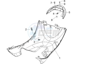 Zip 100 4T 2006-2010 drawing Side cover - Spoiler