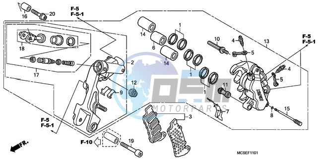 L. FRONT BRAKE CALIPER