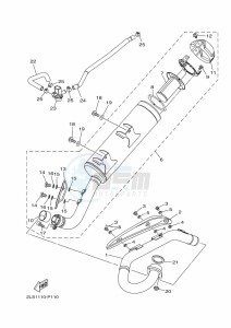 YFM700R (BMD7) drawing EXHAUST