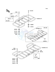 KVF360 4x4 KVF360A7F EU GB drawing Carrier(s)