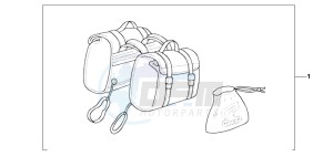 VT1100C drawing NYLON SADDLEBAG