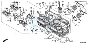 CB1100SAE CB1100 UK - (E) drawing CYLINDER HEAD