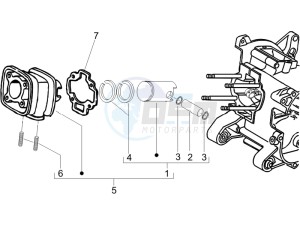 Runner 50 SP SC drawing Cylinder - Piston - Wrist pin unit