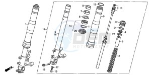 CBR600RR drawing FRONT FORK