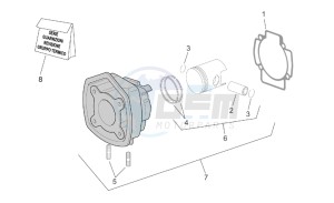 SR 50 IE-Carb drawing Cylinder with piston