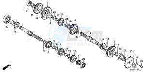 CRF100FC drawing TRANSMISSION (CRF100F)