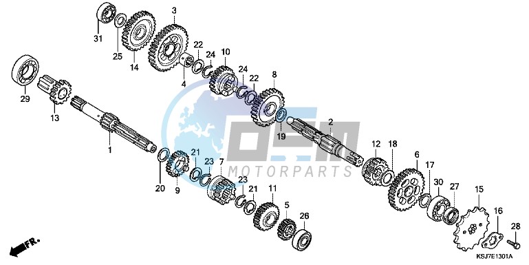 TRANSMISSION (CRF100F)