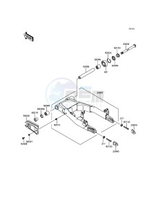 W800 EJ800AGF GB XX (EU ME A(FRICA) drawing Swingarm