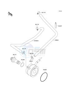 ZX 600 J [NINJA ZX-6R] (J1-J3) [NINJA ZX-6R] drawing OIL COOLER