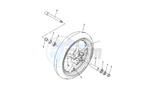 FZ6 FAZER 600 drawing FRONT WHEEL