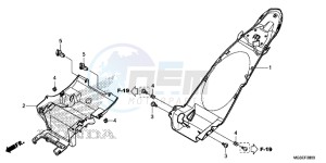 NC700SAD NC700S ABS 2ED - (2ED) drawing REAR FENDER