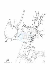 YZ250 (BCR2) drawing STEERING