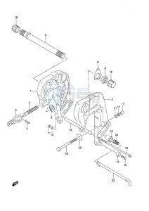 DF 25 V-Twin drawing Clamp Bracket Remote Control