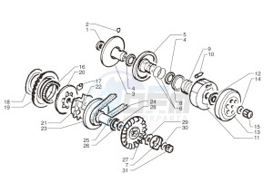 Ark AC 25 ONE- Matt Black 50 drawing Driving pulley