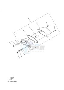 YFM300 RAPTOR 300 (1SC5) drawing TAILLIGHT