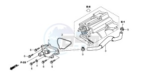 TRX420TE FOURTRAX ES drawing WATER PUMP COVER