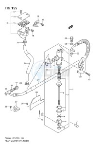 DL650 (E3) V-Strom drawing REAR MASTER CYLINDER (DL650L1 E28)